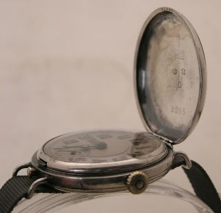 England Men ' s Hunting Trench Wristwatch Historical Importance RAF Inscription 4