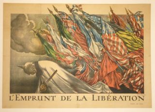 French Poster Linen Ww1 First World War I Ww1 Wwi Wwi 1918 Abel Faivre