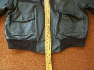 US Navy Excelled G - 1 Intermediate Leather Flyers Jacket XXL 3