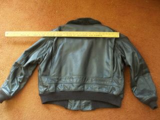 US Navy Excelled G - 1 Intermediate Leather Flyers Jacket XXL 6