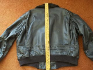 US Navy Excelled G - 1 Intermediate Leather Flyers Jacket XXL 7