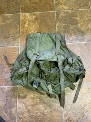 Vietnam War Us Army Lightweight Rucksack Nylon Jungle Backpack 1971