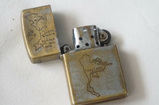 ARVN SOUTH VIETNAMESE ARMY VINTAGE ZIPPO VIETNAM MAP SAIGON 70 - 71 VIETNAM WAR 6