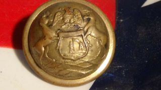 NON DUG CIVIL WAR MICHIGAN STATE SEAL COAT BUTTON 2