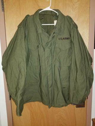 Unissued Rare Od Green M65 Field Jacket Size Extra Large Xl
