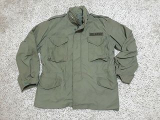 Vietnam Era 1969 Us Army M - 65 Og - 107 Field Coat Jacket Alpha Indrustries Med