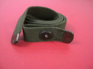Wwii Era Us Army M1 Carbine Canvas Rifle Sling W/d - Tips - Od Green - Unissued
