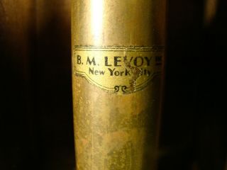 Antique Bausch & Lomb Microscope 4mm 16mm B.  M.  LEVOY INC York City 2