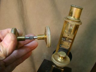 Antique Bausch & Lomb Microscope 4mm 16mm B.  M.  LEVOY INC York City 6