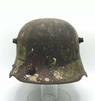 Ww1 German Camo Helmet Battle M17 Stahhelm Wwi Pickelhaube 2