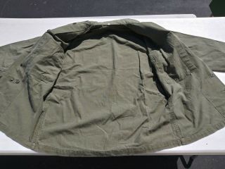 WW2 US Army HBT 13 Starts Combat Shirt Size 38R - 6