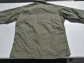 WW2 US Army HBT 13 Starts Combat Shirt Size 38R - 8