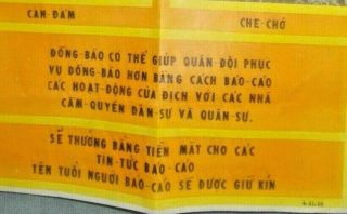 Propaganda Flyer Vietnam War 1968 Vietnamese Language Photograph Color 3