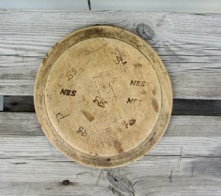 Antique 1700s Swedish Wooden Plate Folk Art Dalecarlia Sweden 5