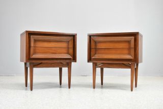 Mid Century Modern Nightstands/End Tables by Basic Witz - A Pair 3