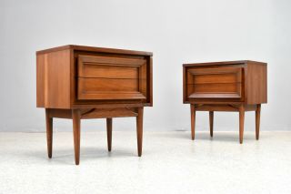 Mid Century Modern Nightstands/End Tables by Basic Witz - A Pair 5
