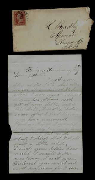 32nd York Infantry Civil War Letter - Right Before Battle 2nd Bull Run