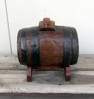 Rare Swedish Antique 17 - 1800s Wooden Beer Keg Owners Marks Sweden