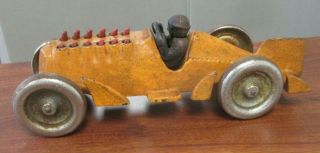 Vintage Hubley Cast Iron Racer Race Car W/moving Pistons 10 - 1/4 "