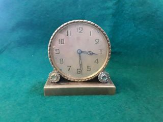 Vintage Zenith Watch Co Travel Clock And Case
