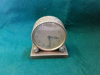 Vintage Zenith Watch Co Travel Clock And Case 2