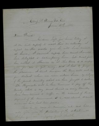9th Pennsylvania Cavalry Civil War Letter - Celebrating End Of The War Etc