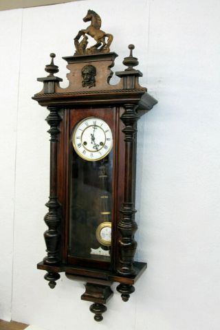 Antique Wall Clock Vienna Regulator 19th century JUNGHANS 3