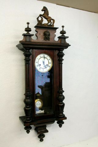 Antique Wall Clock Vienna Regulator 19th century JUNGHANS 4