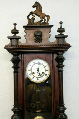 Antique Wall Clock Vienna Regulator 19th century JUNGHANS 5