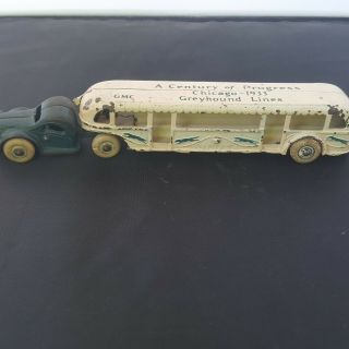Arcade Toy Greyhound Bus Truck Cast Iron Toy 1930 