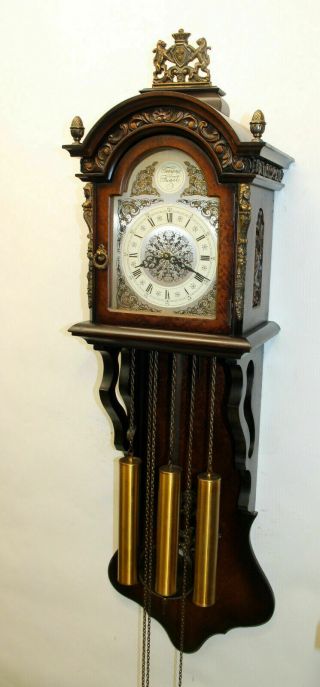 Old Wall Clock Tempus Fugit Dutch Schippertje Vintage Westminster Clock 118cm