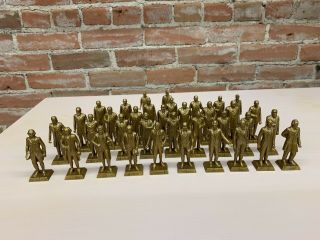 Vintage Marx Toys Us Gold Presidents Set 34