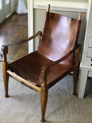 Wilhelm Kienzle For Wohnbedarf Mid Century Safari Chair Leather Scandinavia