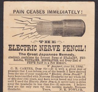Electric Nerve Pencil 1880 