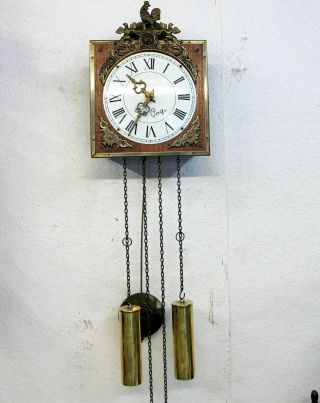 Old Wall Clock Le Coor Vintage Wall Clock Type Little Comtoise