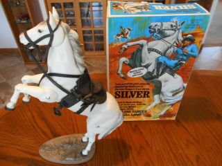 VINTAGE 1972 HUBLEY,  THE LONE RANGER,  SILVER & SCOUT HORSES W/BOXES, 4