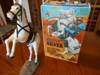 VINTAGE 1972 HUBLEY,  THE LONE RANGER,  SILVER & SCOUT HORSES W/BOXES, 5
