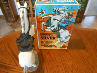 VINTAGE 1972 HUBLEY,  THE LONE RANGER,  SILVER & SCOUT HORSES W/BOXES, 7