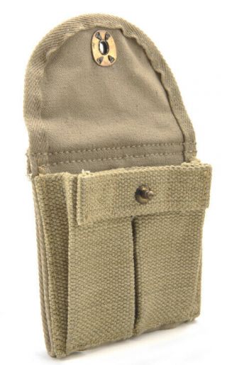 WW2.  30 M1 CARBINE SLING OILER BUTTSTOCK POUCH & FLEECE CASE KHAKI Dated 1942 6