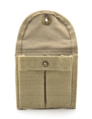 WW2.  30 M1 CARBINE SLING OILER BUTTSTOCK POUCH & FLEECE CASE KHAKI Dated 1942 9