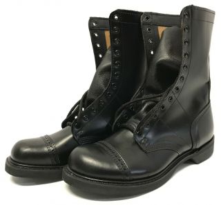 Corcoran Black Leather Jump Boot,  No Side Zipper,  Size 10 D (t03139)