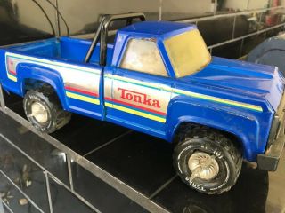 Vintage Blue Tonka Utility Ute Truck