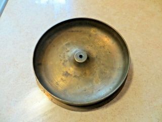 Antique Ww1 Solid Brass Shell Casing Trench Art Dish Or Ashtray Over 4 Pounds