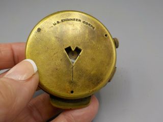 Antique WWI US Army Engineer Corps Cruchon & Emons Berne Brass Military Compass 5