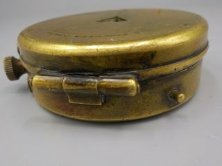 Antique WWI US Army Engineer Corps Cruchon & Emons Berne Brass Military Compass 8