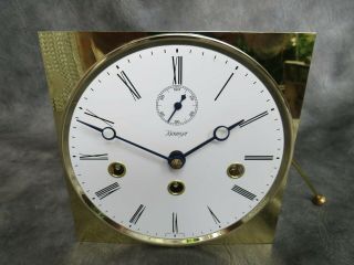 A Kieninger J1222 Three Chime Wall Clock Movement With Dial And Cage