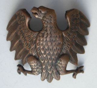 Ww2 Poland Hat Badge 1943 Called Hen Of First Infantry Division In Soviet Union