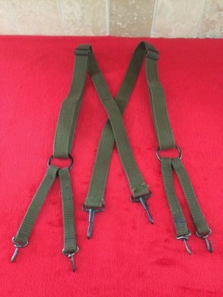 Ww2 Usmc M1941 Combat Suspenders Od Green
