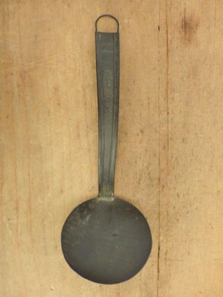 Antique 19th C Tin Small Tiny Ladle Spoon Shaker Made Folk Art Enfield Tinsmith