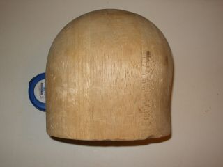 Vintage Wooden Hat Block Form Mold - 22 1/2 - 796